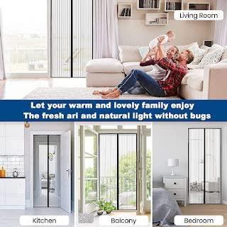 Magnetic Mosquito Screen Door Net Curtain with Magnets Reinforced Polyester 55% Off