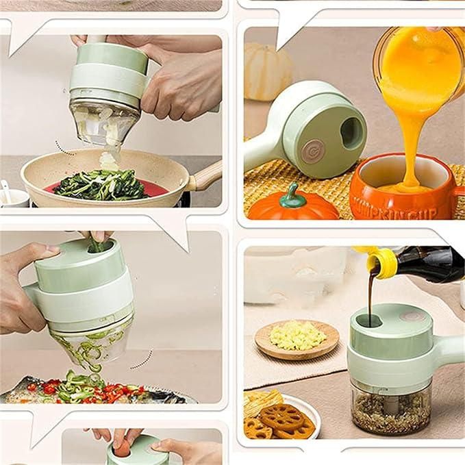 4 in 1 Portable Electric Vegetable Cutter Set 50% Off