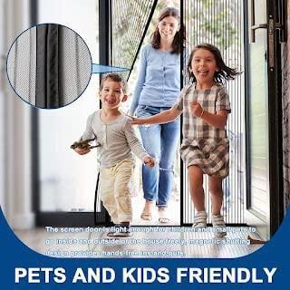 Magnetic Mosquito Screen Door Net Curtain with Magnets Reinforced Polyester 55% Off