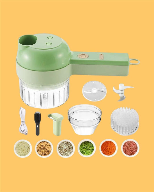 4 in 1 Portable Electric Vegetable Cutter Set 50% Off