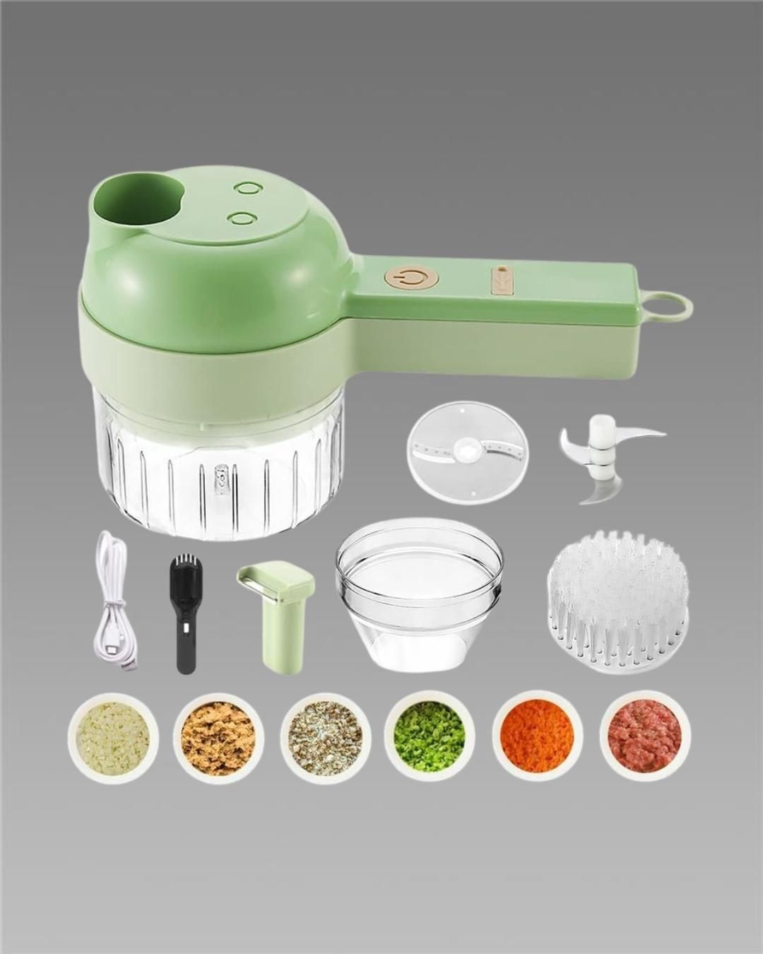 4 in 1 Portable Electric Vegetable Cutter Set 50% Off