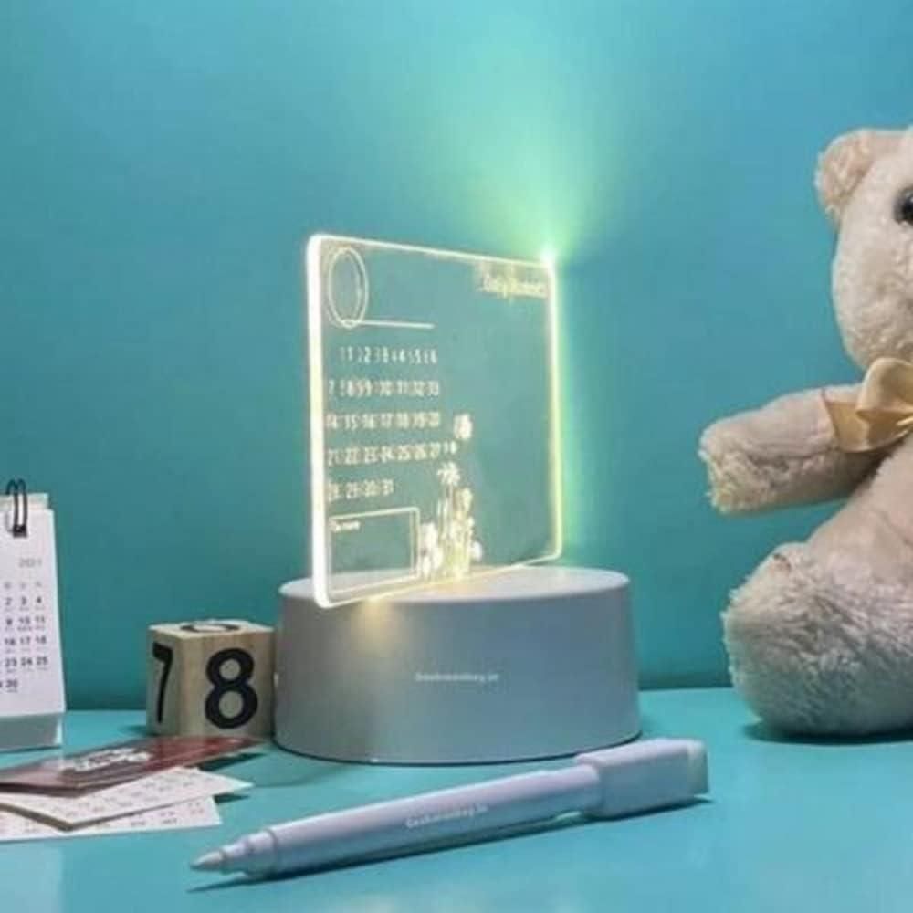 3d Acrylic Writing Board with Pen and Light 50% Off