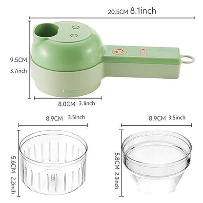4 in 1 Portable Electric Vegetable Cutter Set 50% Off