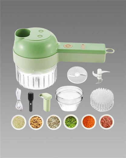 4 in 1 Portable Electric Vegetable Cutter Set 50% Off